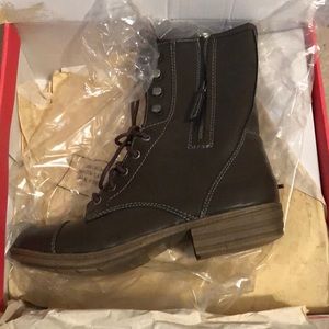 BRAND NEW American Rag Brown Lace Up Combat Boots